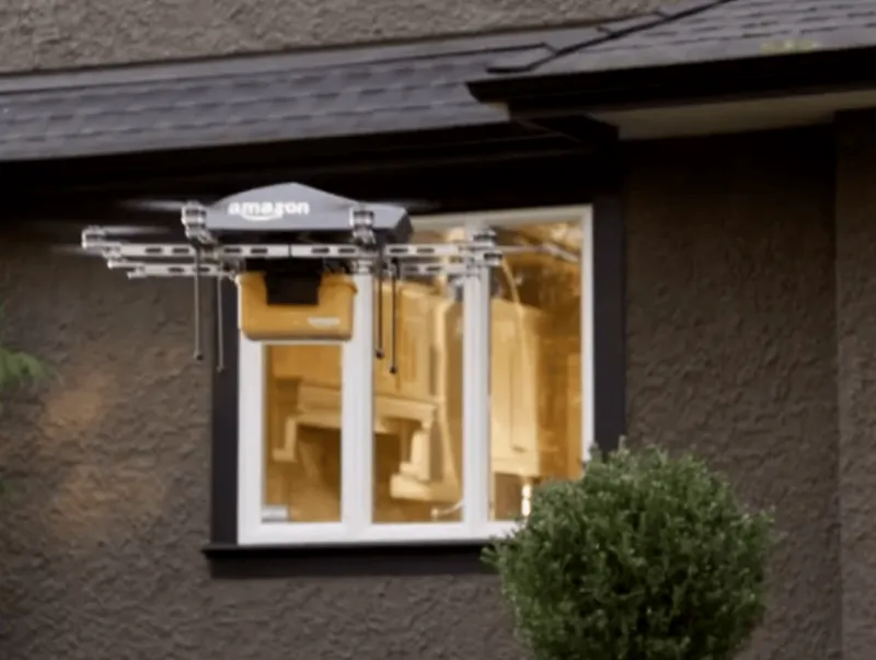 Drone entragador da Amazon